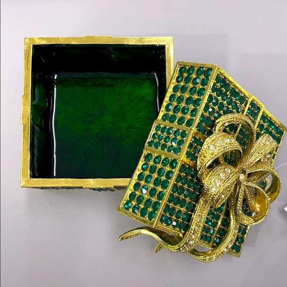 Olivia Riegel emerald jewelry box brand new - Picture 2 of 3